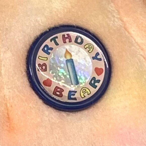 Ty Beanie Babies 1999 Pastel Colors Tie Dye Happy Birthday Bear - Picture 3 of 9